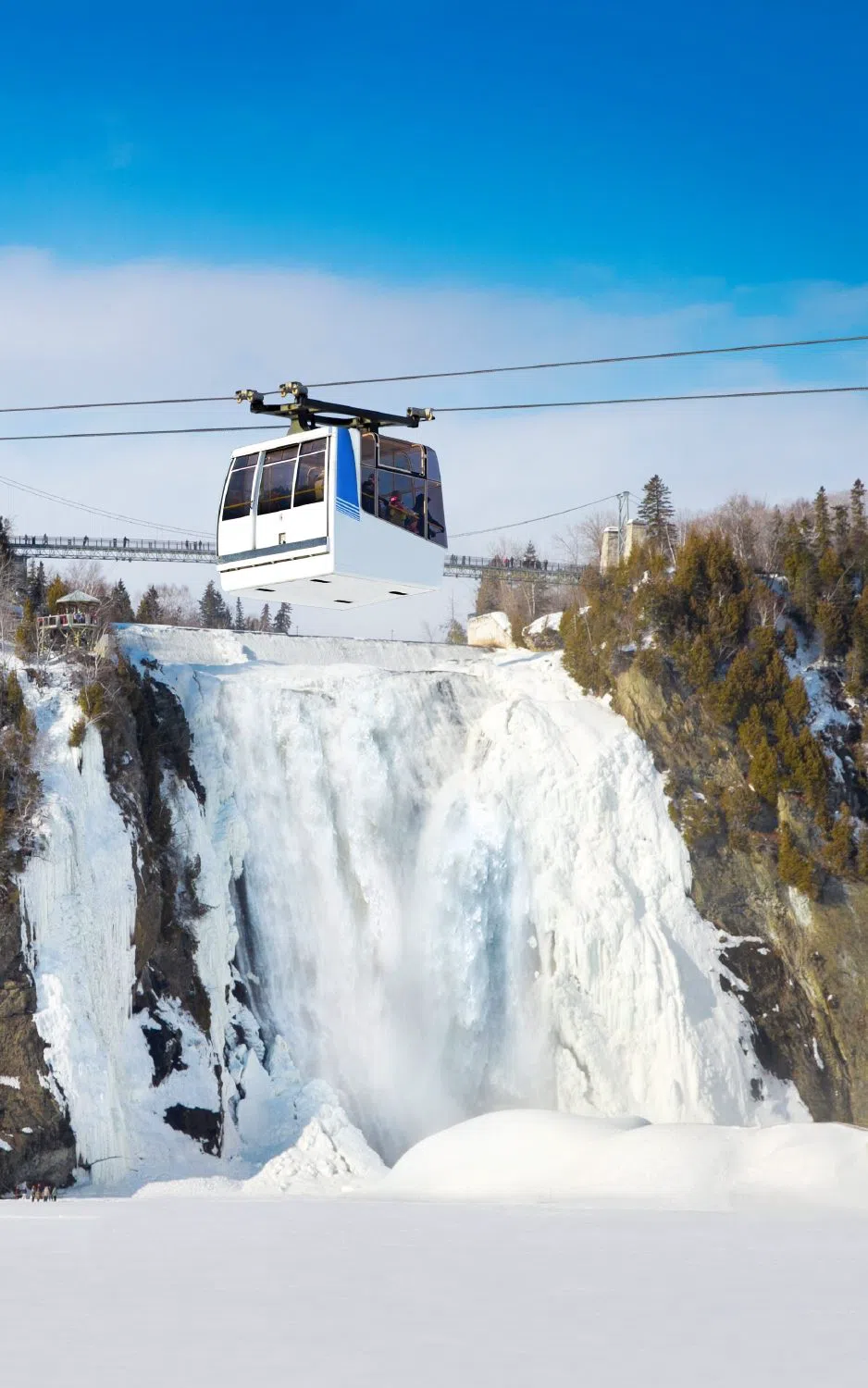 Parc de la Chute-Montmorency — frozen-falls ice climbing, Quebec