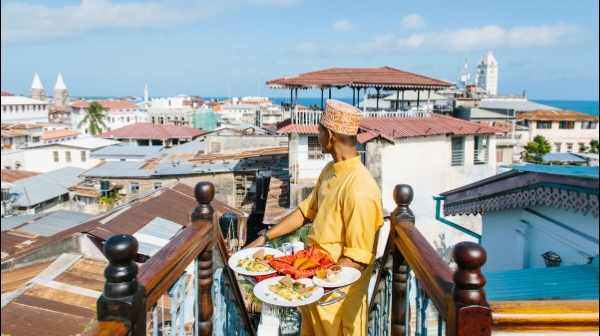 Emerson on Hurumzi Rooftop, Zanzibar