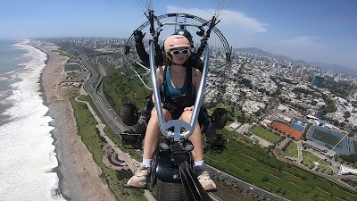 Paragliding over the Costa Verde