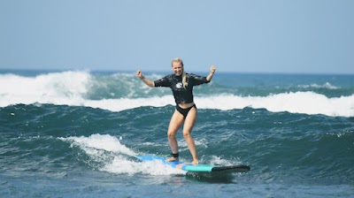 Surfing Lesson at Batu Bolong